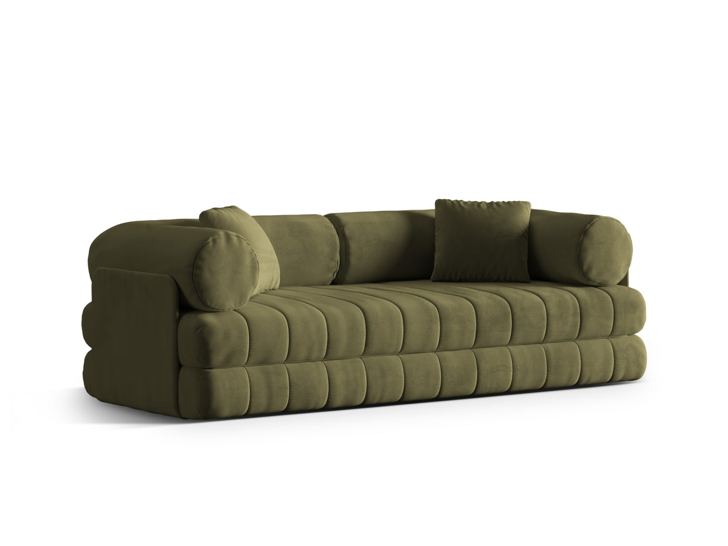 Kemi Sofa With Bed Function (3 Seats, 206x95x70) - Salvador Velvet - Gallery image 4