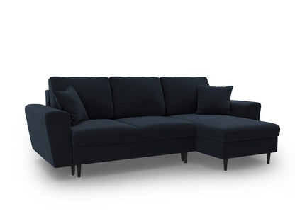 Kyoto Corner Sofa With Bed Function And Box (4 Seats, 241x145x88) - Riviera Velvet - Gallery image 3