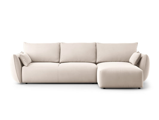 Matera Corner Sofa With Bed Function And Box - Left/Right (4 Seats, 253x173x86) - Salvador Velvet