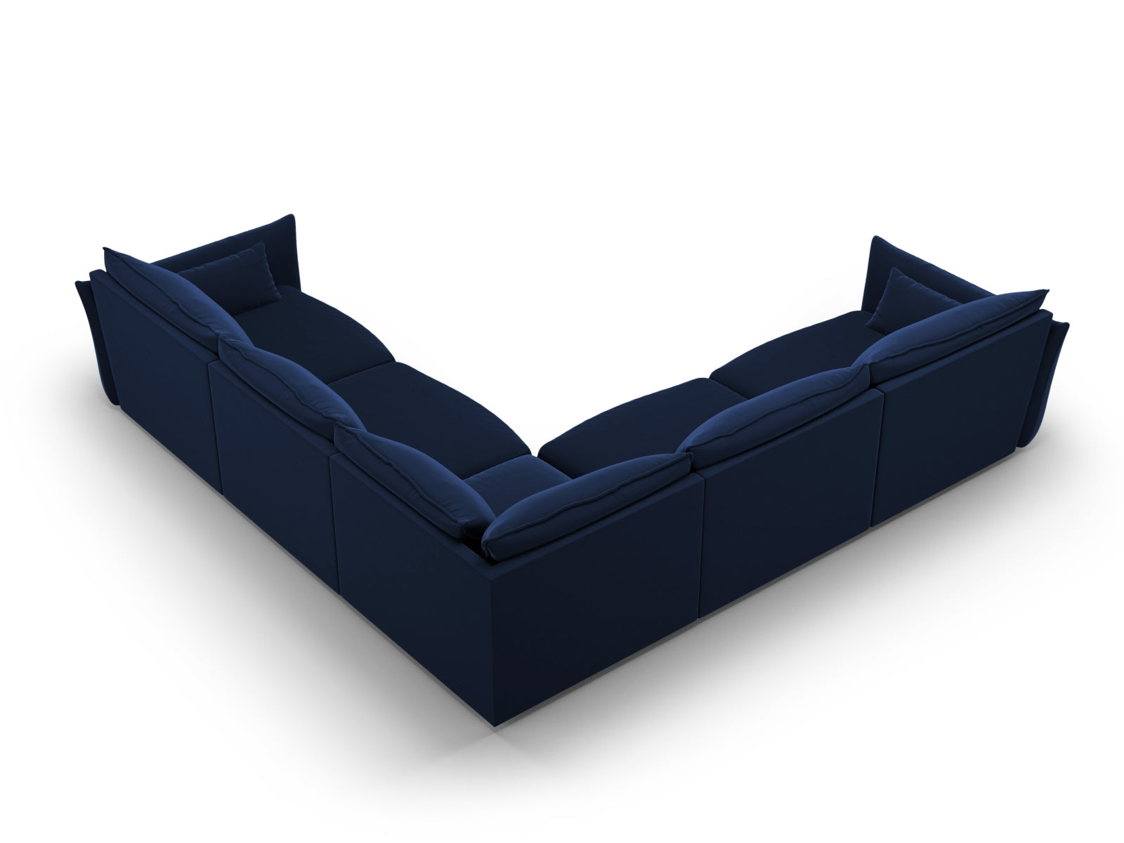 Matera Symmetrical Corner Sofa (7 Seats, 286x286x85) - Salvador Velvet - Gallery image 6