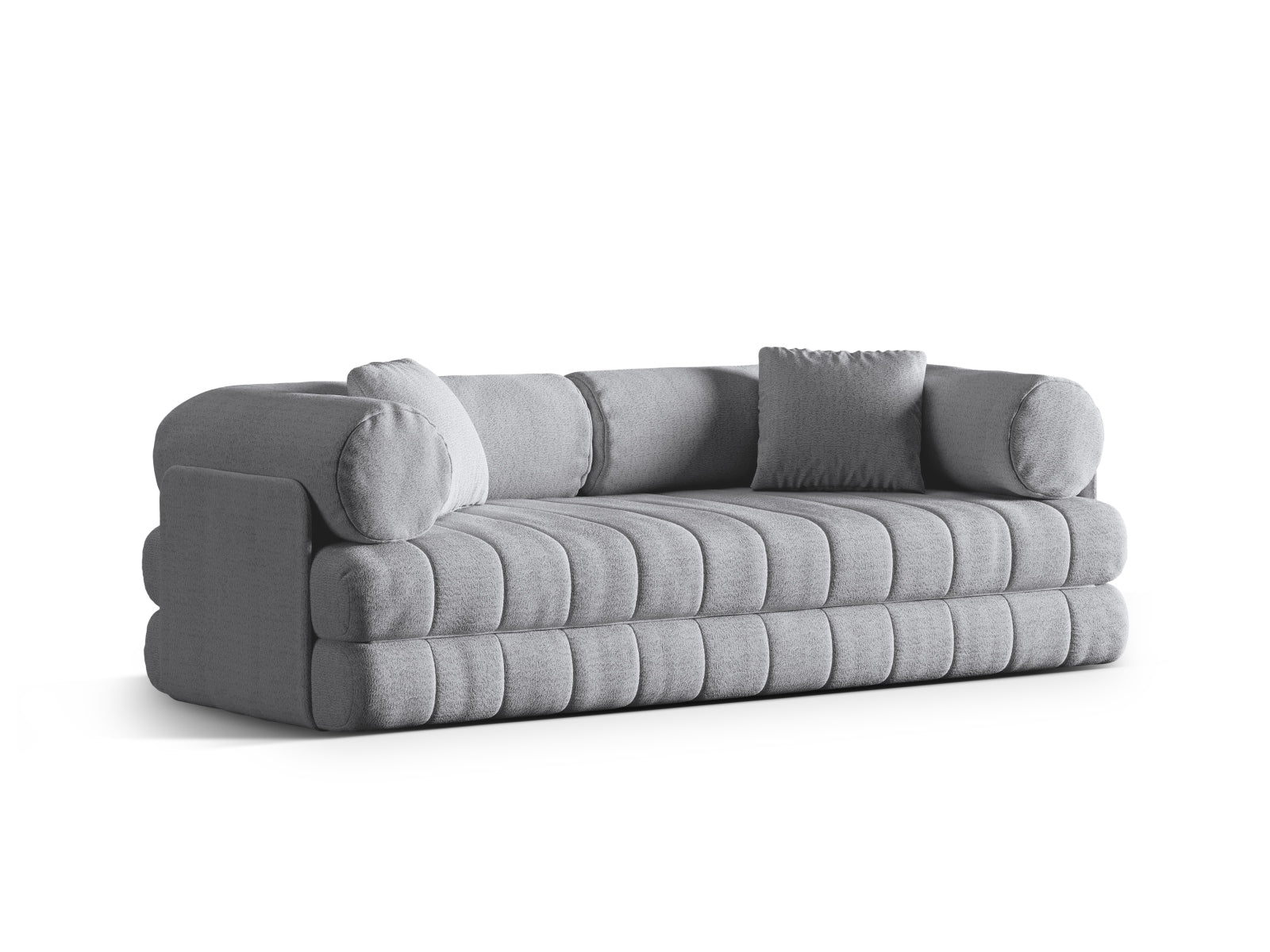 Kemi Sofa With Bed Function (3 Seats, 206x95x70) - CORAL Boucle - Gallery image 2