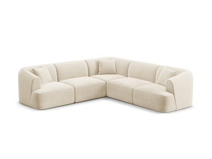 Campi Modular Symmetrical Corner Sofa (6 Seats, 255x255x70) - Velvet - Gallery image 1