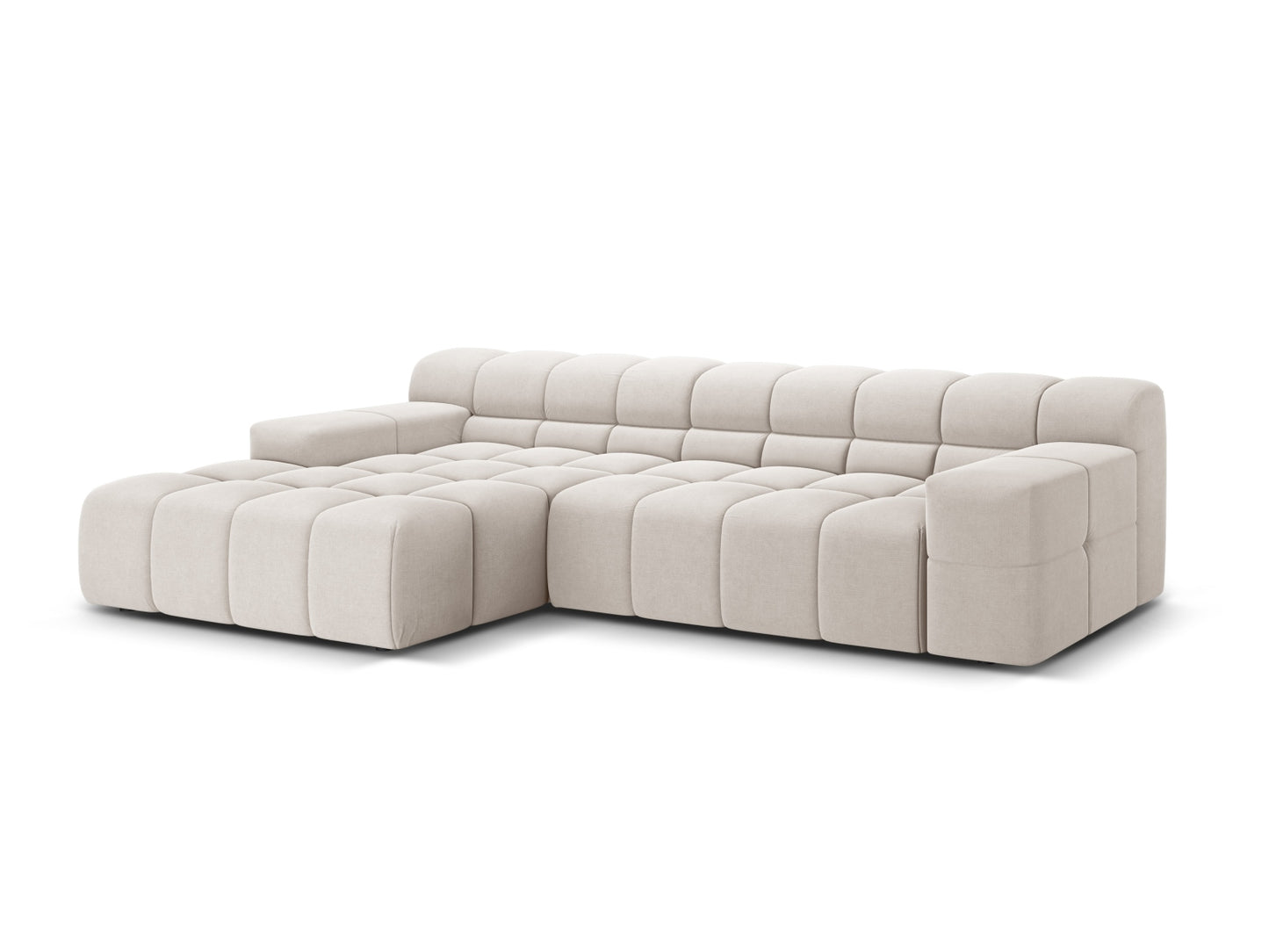 Hawaii Corner Sofa (3 Seats, 270x160x75) - Moly Structured Fabric - Gallery image 7