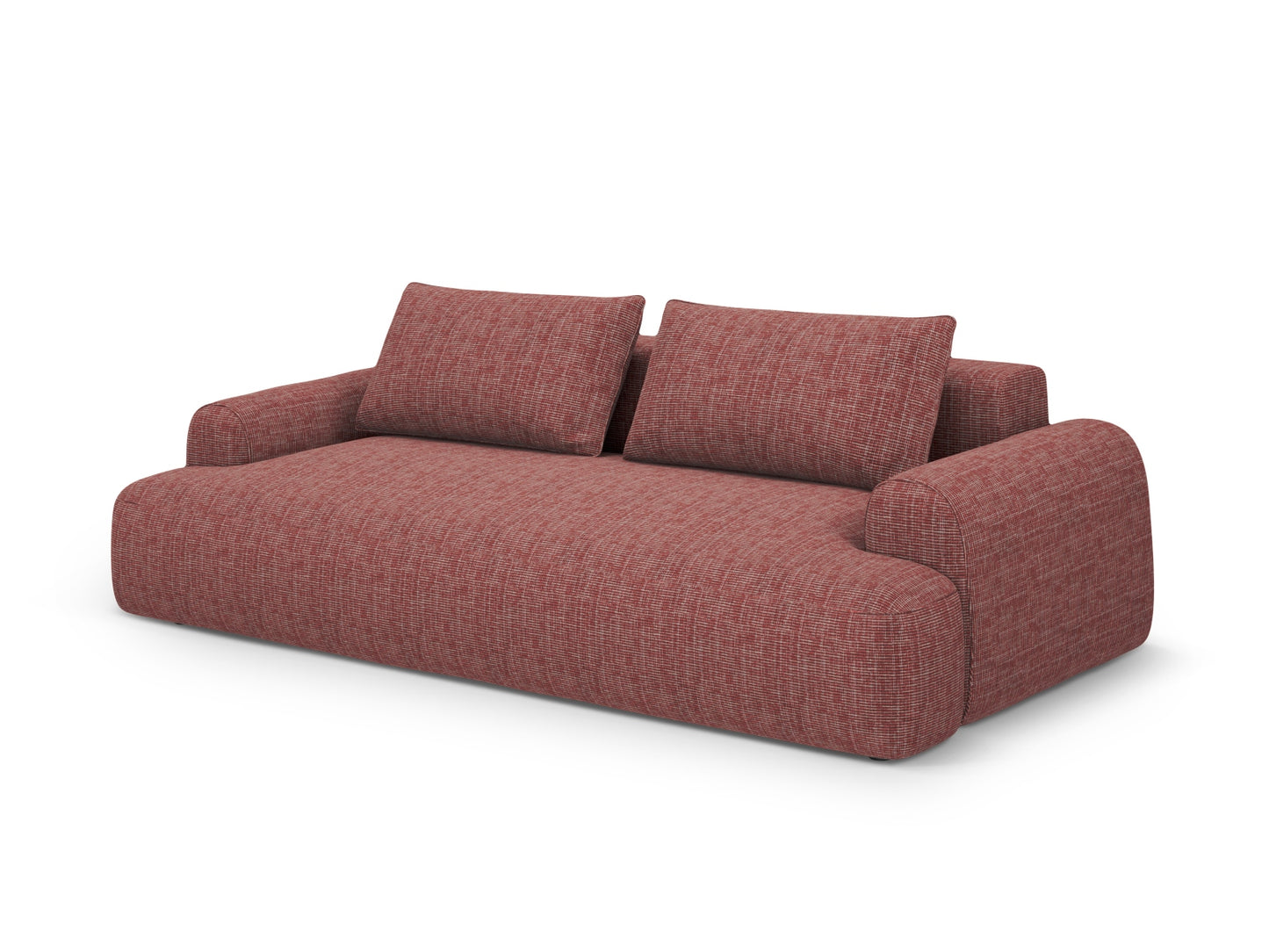 Calma Sofa With Bed Function And Box (4 Seats, 250x100x84) - Structured Fabric - Gallery image 3