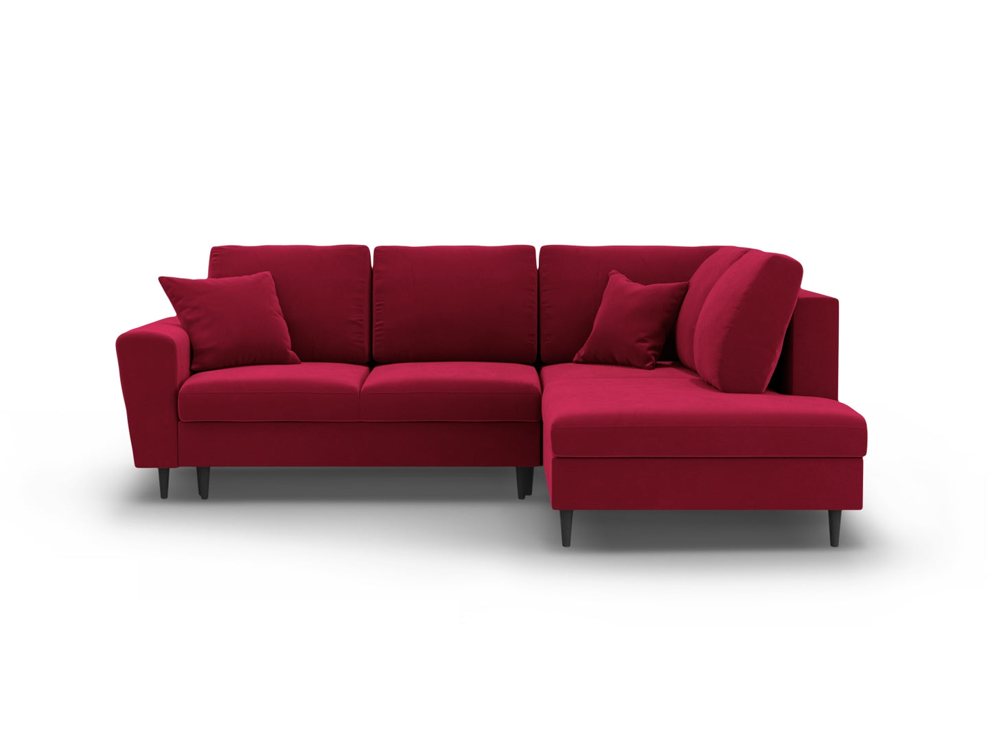 Kyoto Corner Sofa With Bed Function And Box (5 Seats, 243x194x88) - Left/Right - Riviera Velvet