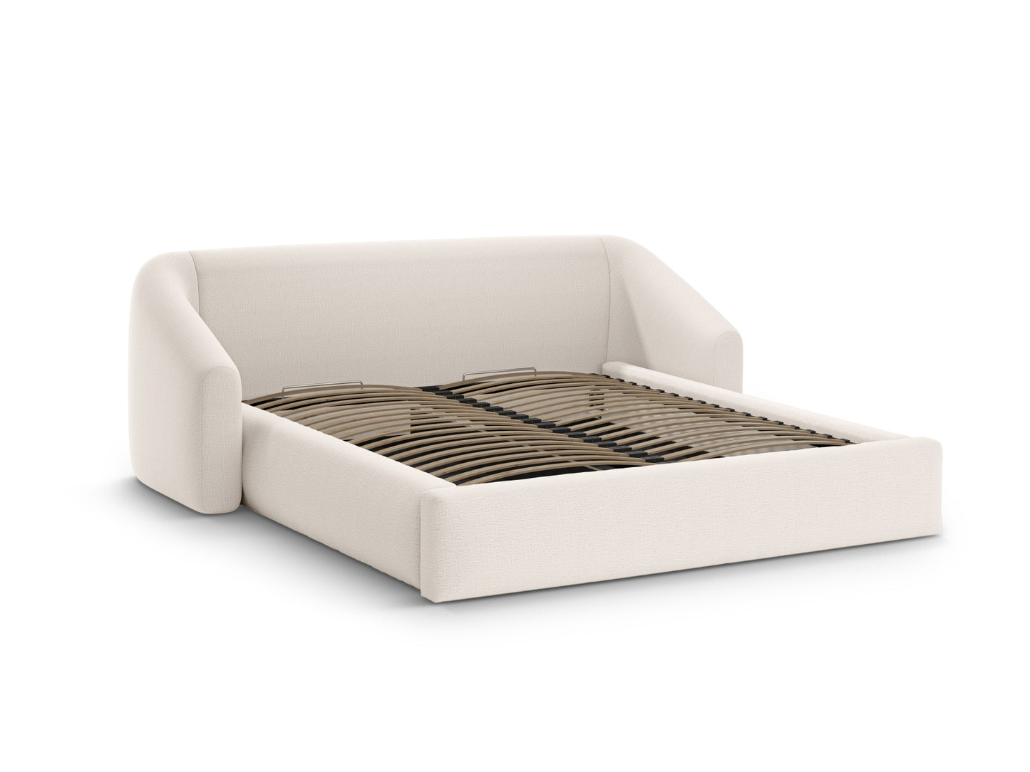 Campi Storage Bed With Headboard - Structured Fabric - Gallery image 6