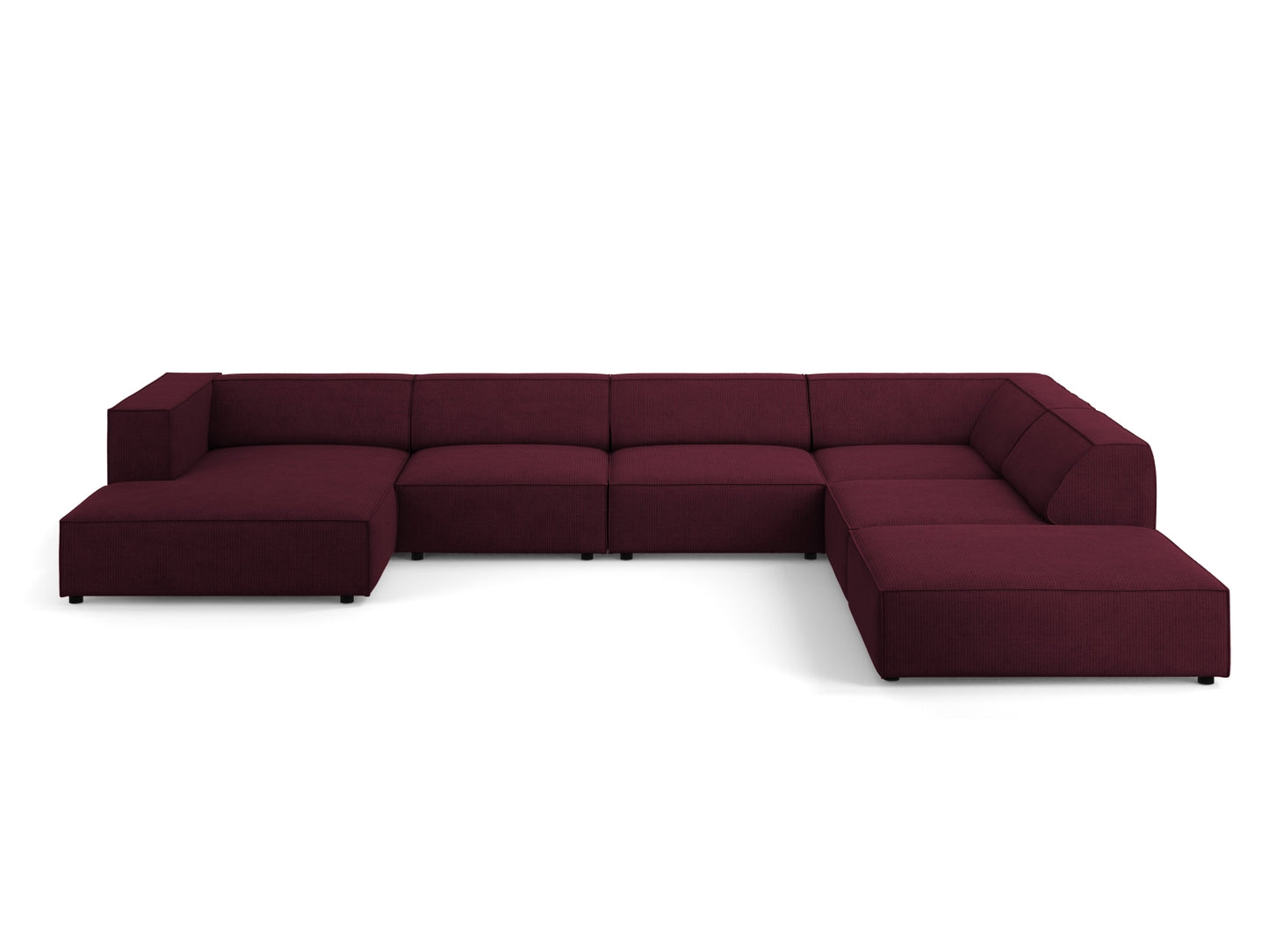 Arendal Panoramic Corner Sofa Chenille with corduroy (7 Seaters)