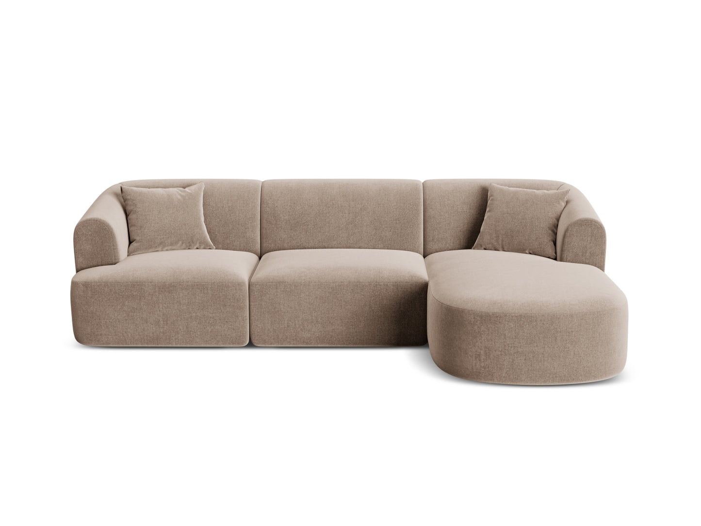 Campi Modular Corner Sofa (4 Seats, 256x156x70) - Velvet