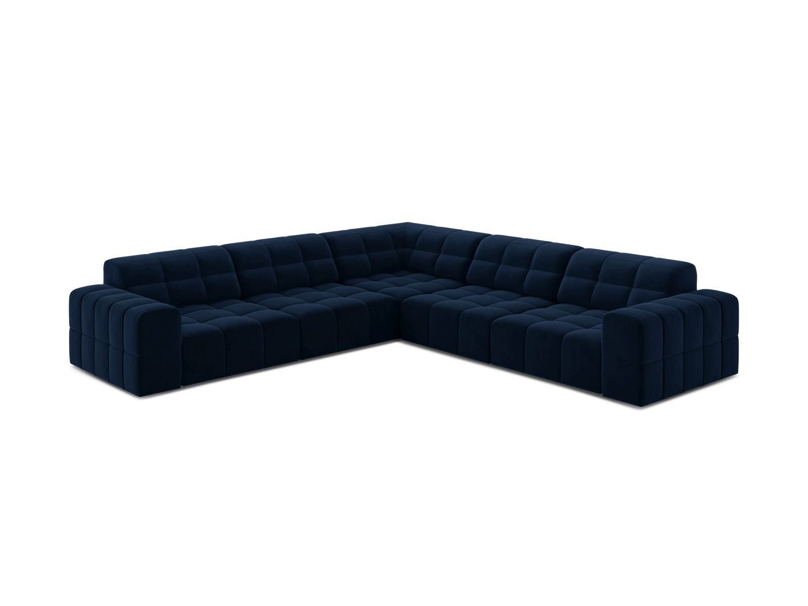 Chicago Symmetrical Corner Sofa (4 Seats, 285x285x78) - Bluvel Velvet - Gallery image 7