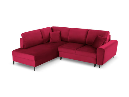 Kyoto Corner Sofa With Bed Function And Box (5 Seats, 243x194x88) - Left/Right - Riviera Velvet