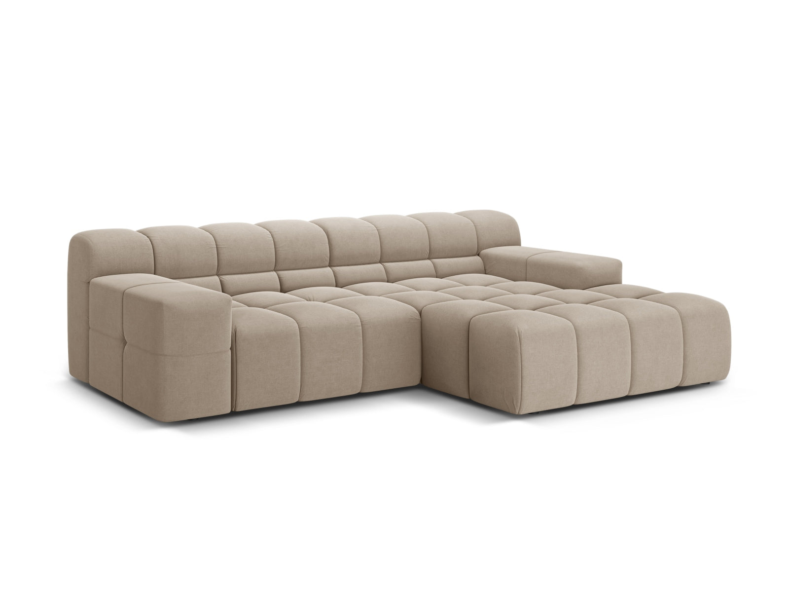 Hawaii Corner Sofa (2 Seats, 240x160x75) - Moly Structured Fabric - Gallery image 4