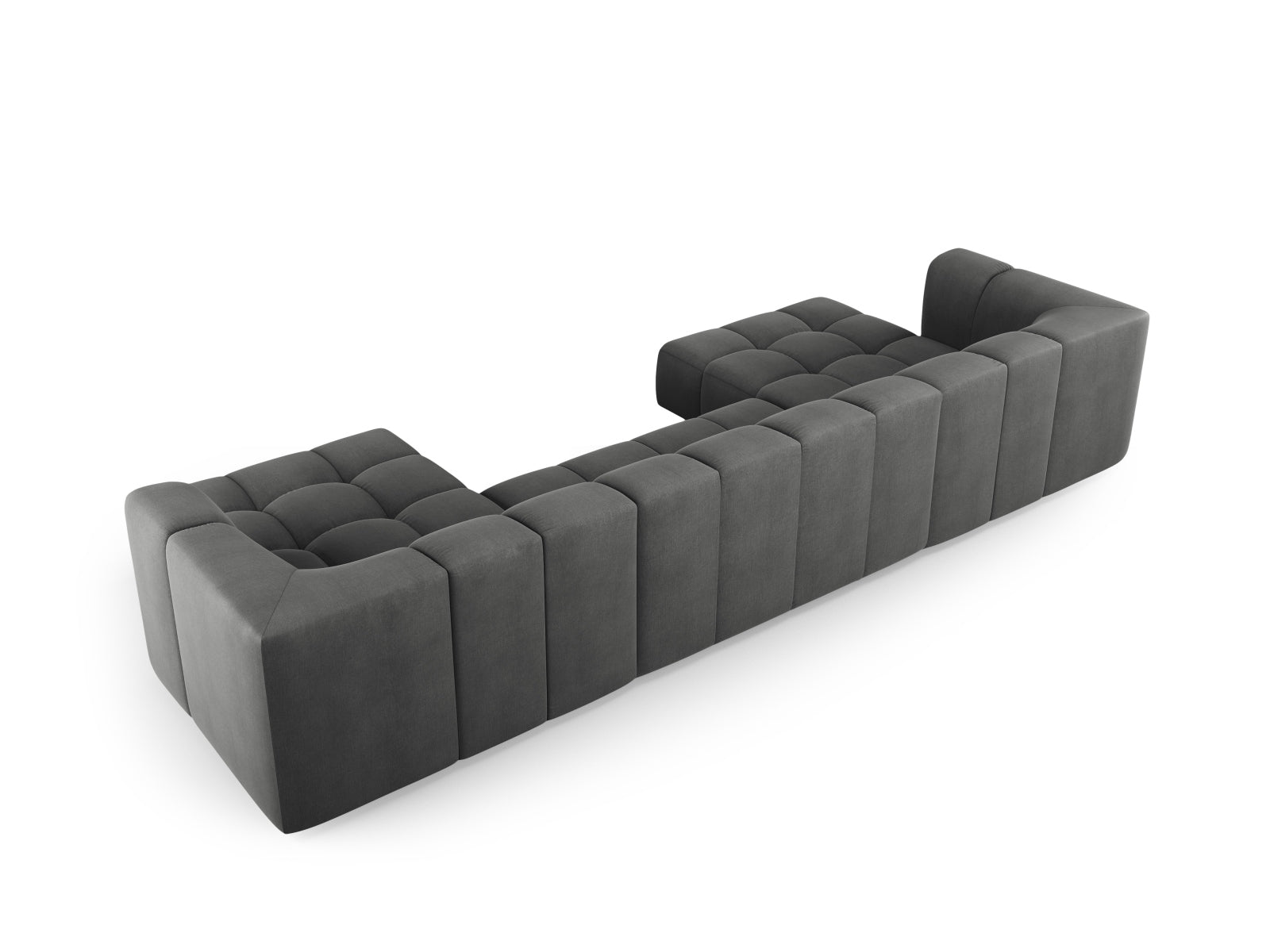 Moritz Modular Sofa (5 Seats, 346x160x70) - Rebel Chenille - Gallery image 4