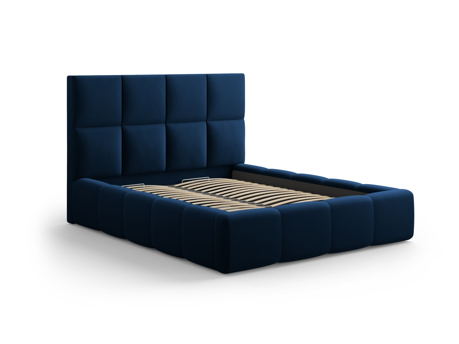 Livigno Storage Bed with Headboard - Bluvel Velvet - Gallery image 7