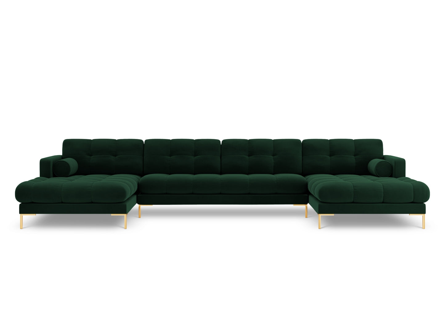 Bali Panoramic Sofa (7 Seats, 383x185x75) - Velvet - Gallery image 6
