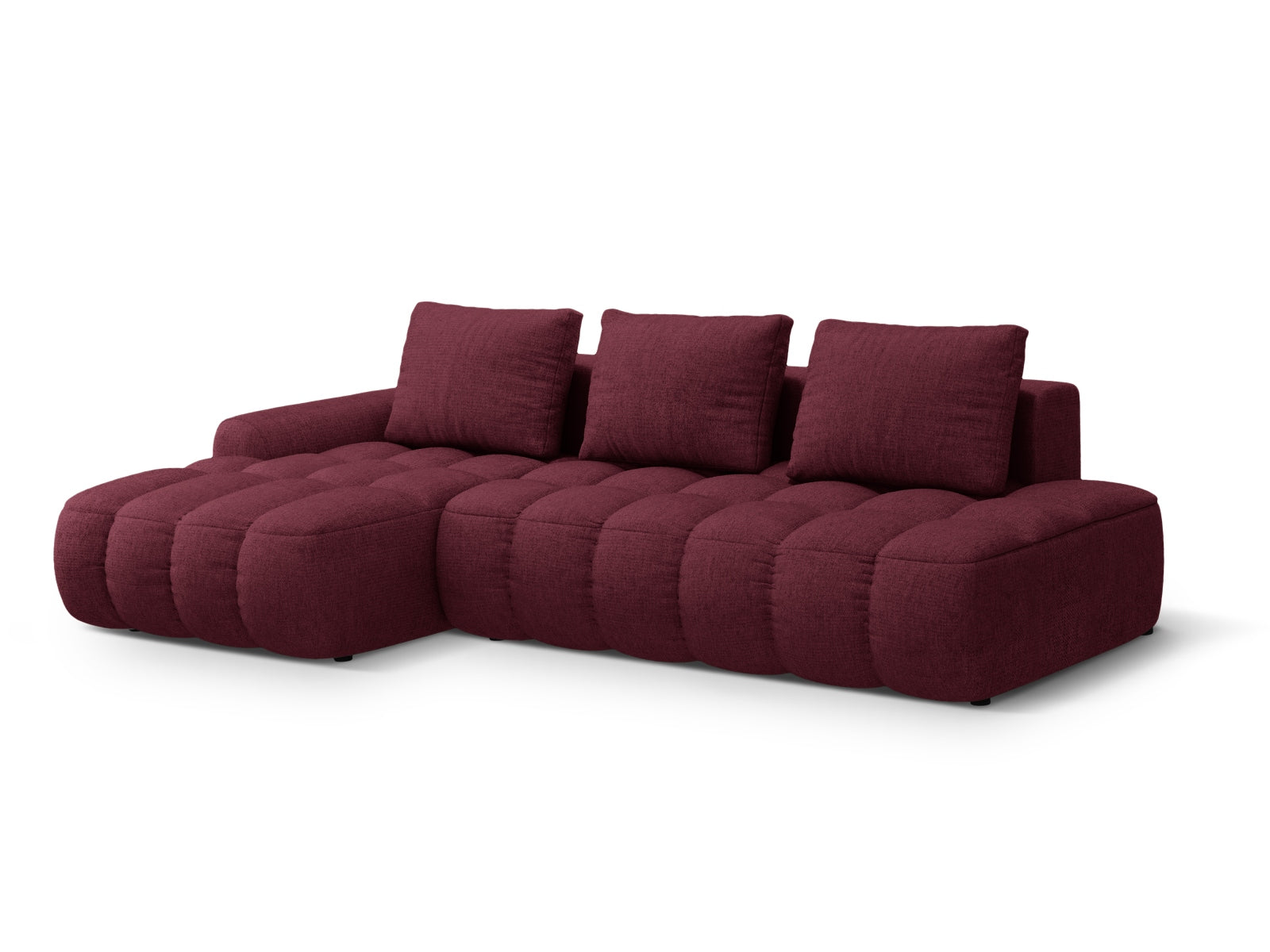 Linz Corner Sofa Bed with Storage - Sorella Structured Fabric - Gallery image 3