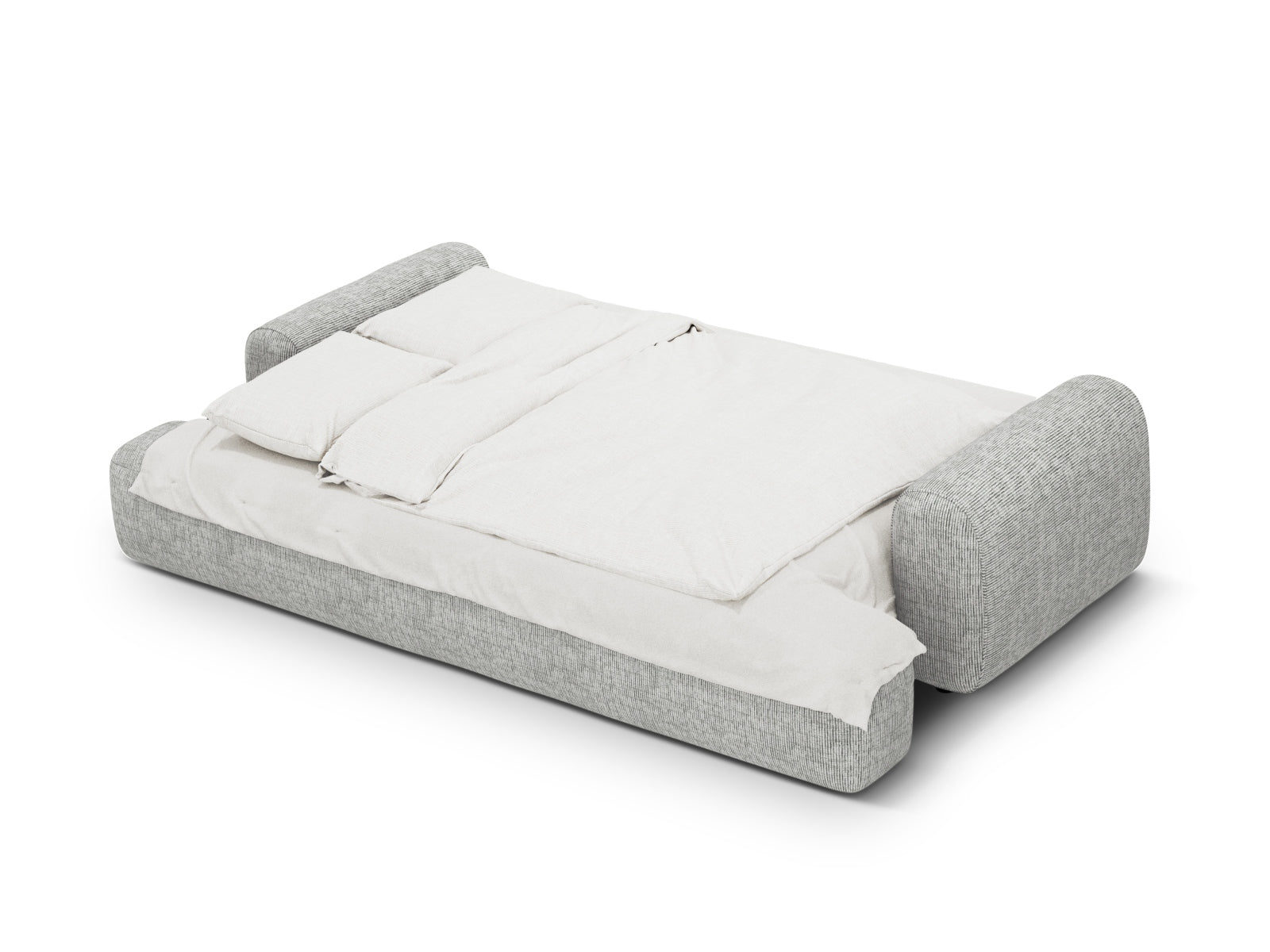 Calma Sofa With Bed Function And Box (4 Seats, 250x100x84) - Structured Fabric - Gallery image 8