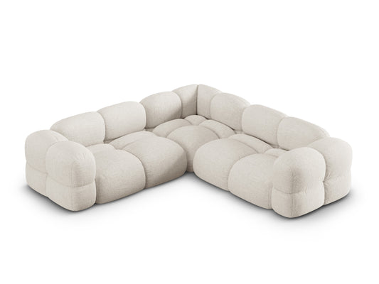 Loretto Symmetrical Corner Sofa (4 Seats, 250x250x68) - Sorella Structured Fabric