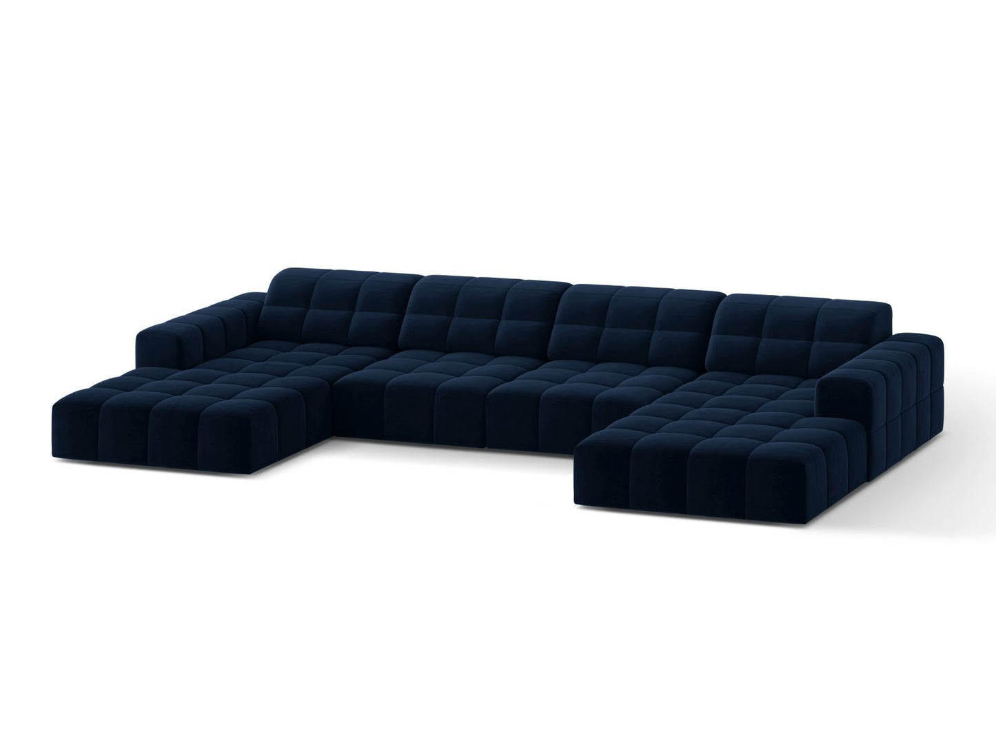 Chicago Panoramic Sofa (6 Seats, 375x167x78) - Bluvel Velvet - Gallery image 7
