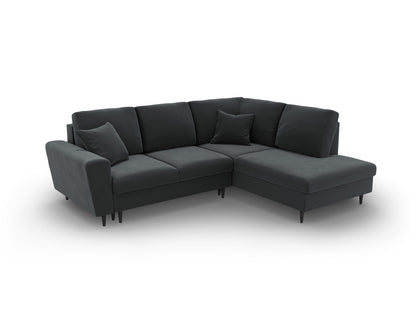 Kyoto Corner Sofa With Bed Function And Box (5 Seats, 243x194x88) - Left/Right - Riviera Velvet - Gallery image 8