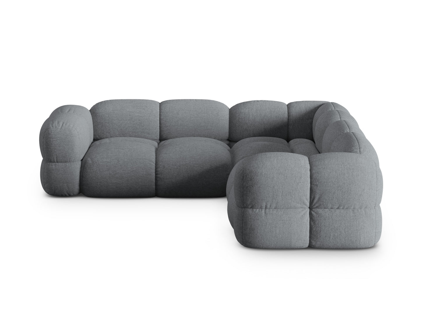 Loretto Symmetrical Corner Sofa (4 Seats, 250x250x68) - Sorella Structured Fabric - Gallery image 5
