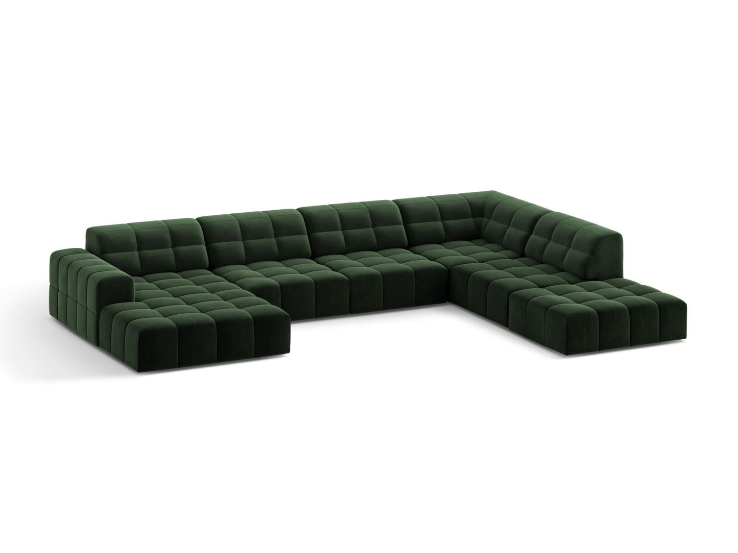 Chicago Panoramic Corner Sofa (7 Seats, 375x263x78) - Venus Velvet - Gallery image 6