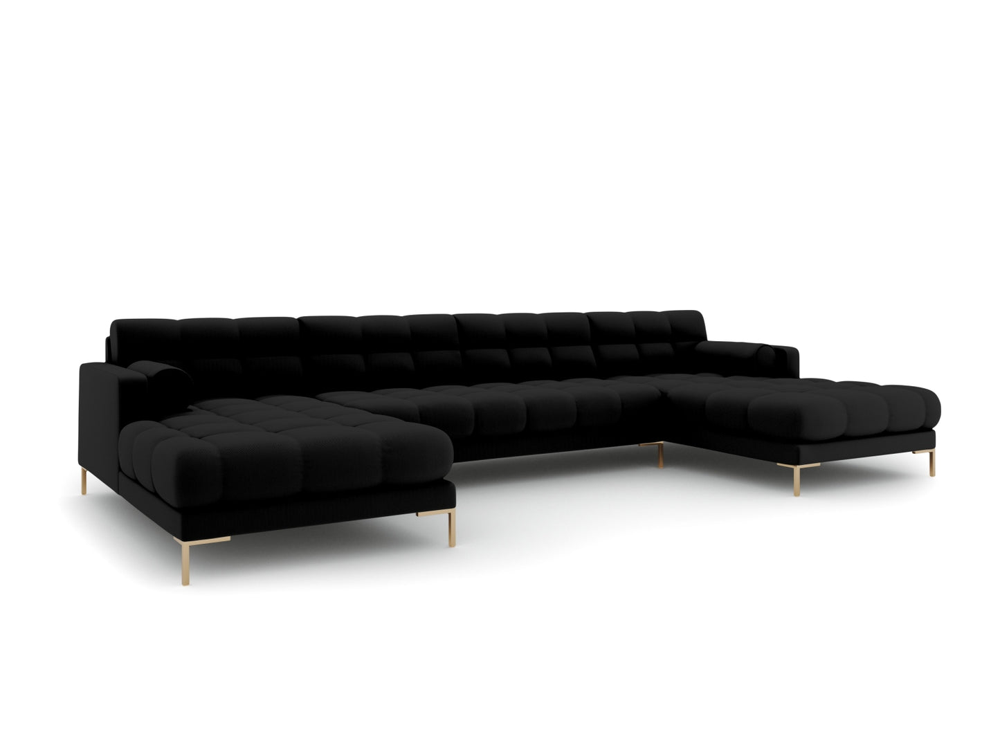 Bali Panoramic Sofa (7 Seats, 383x185x75) - Structured Fabric - Gallery image 4