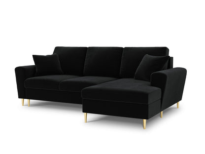 Kyoto Corner Sofa With Bed Function And Box (4 Seats, 241x145x88) - Left/Right - Riviera Velvet