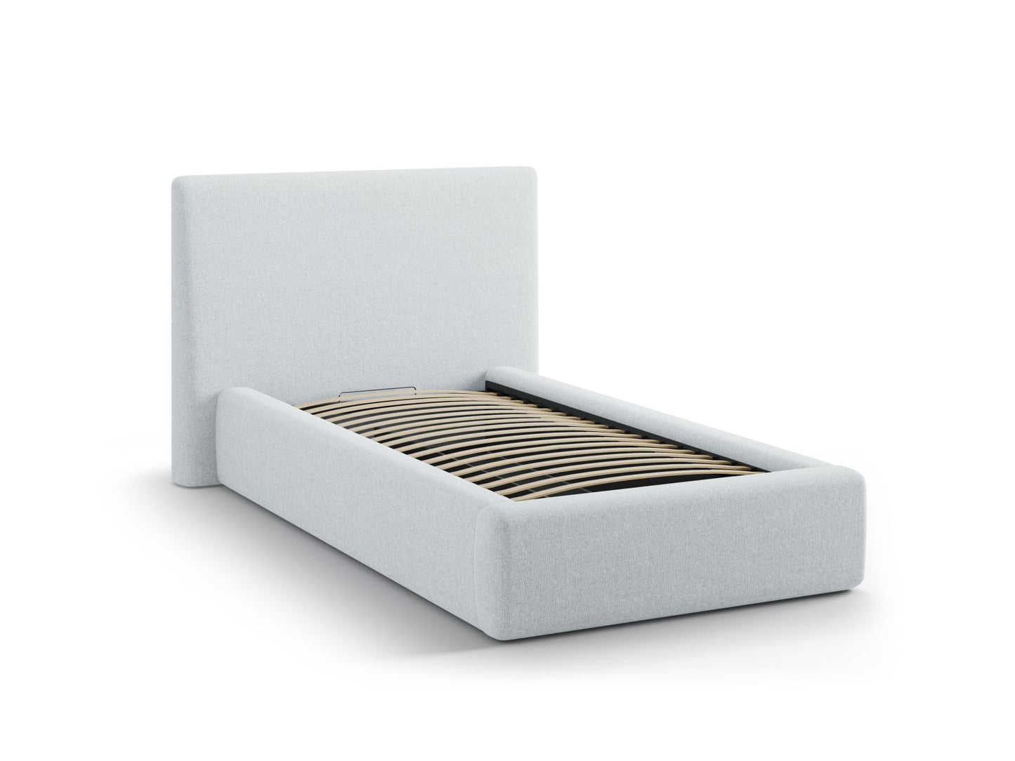 Asti Storage Bed with Headboard (90x200) - Structured Fabric - Structured Fabric - Gallery image 6