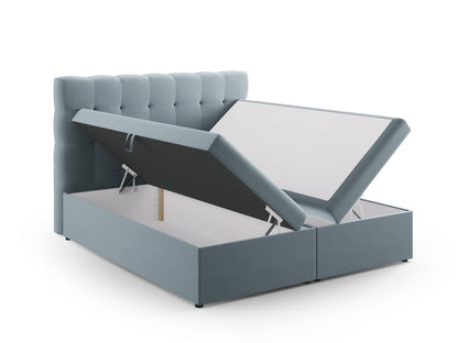 Bali Boxspring Bed Set (140x210x125) - Velvet - Velvet - Gallery image 5