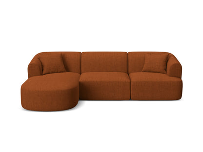 Campi Modular Corner Sofa (4 Seats, 256x156x70) - Structured Fabric