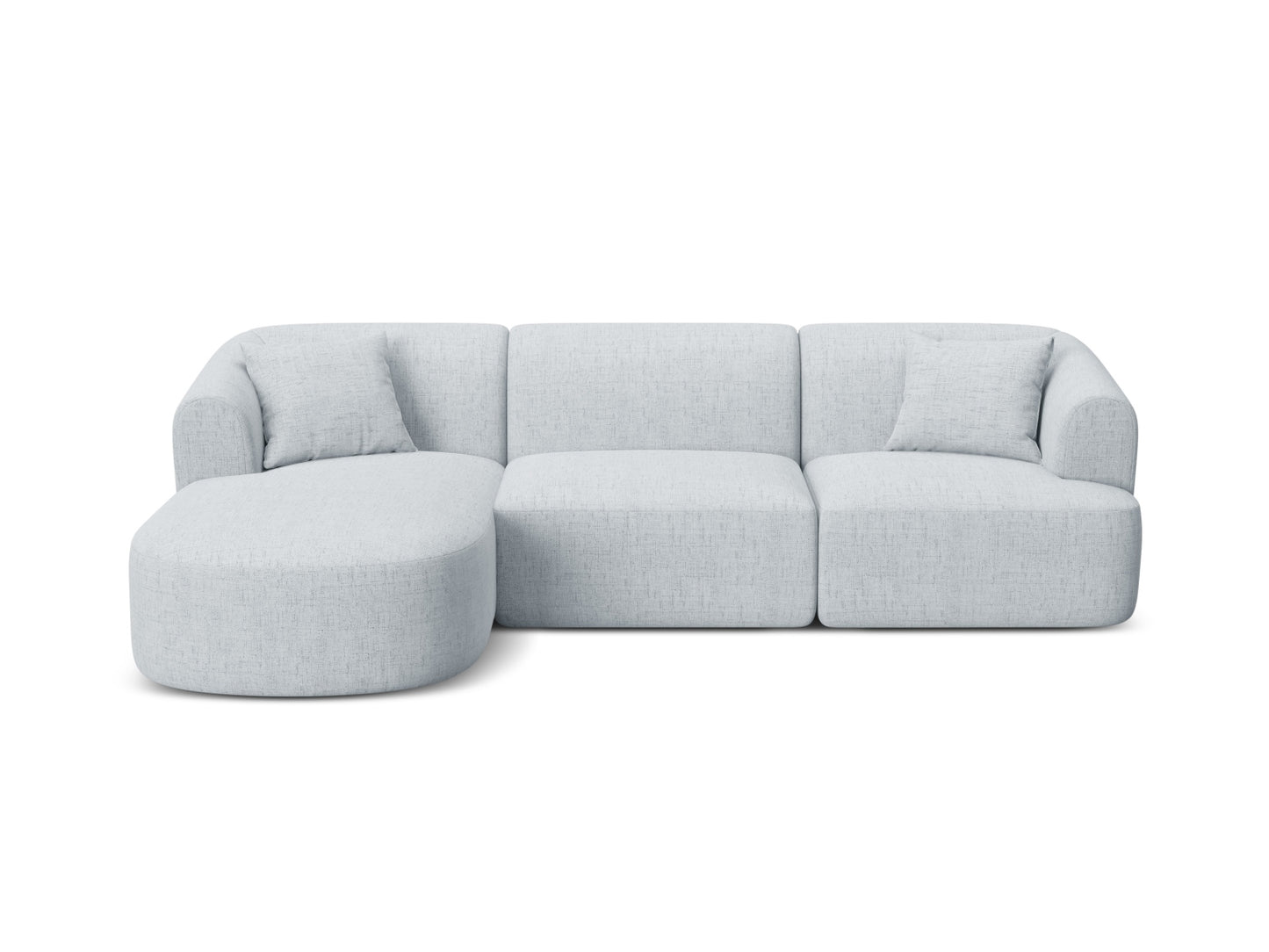 Campi Modular Corner Sofa (4 Seats, 256x156x70) - Structured Fabric