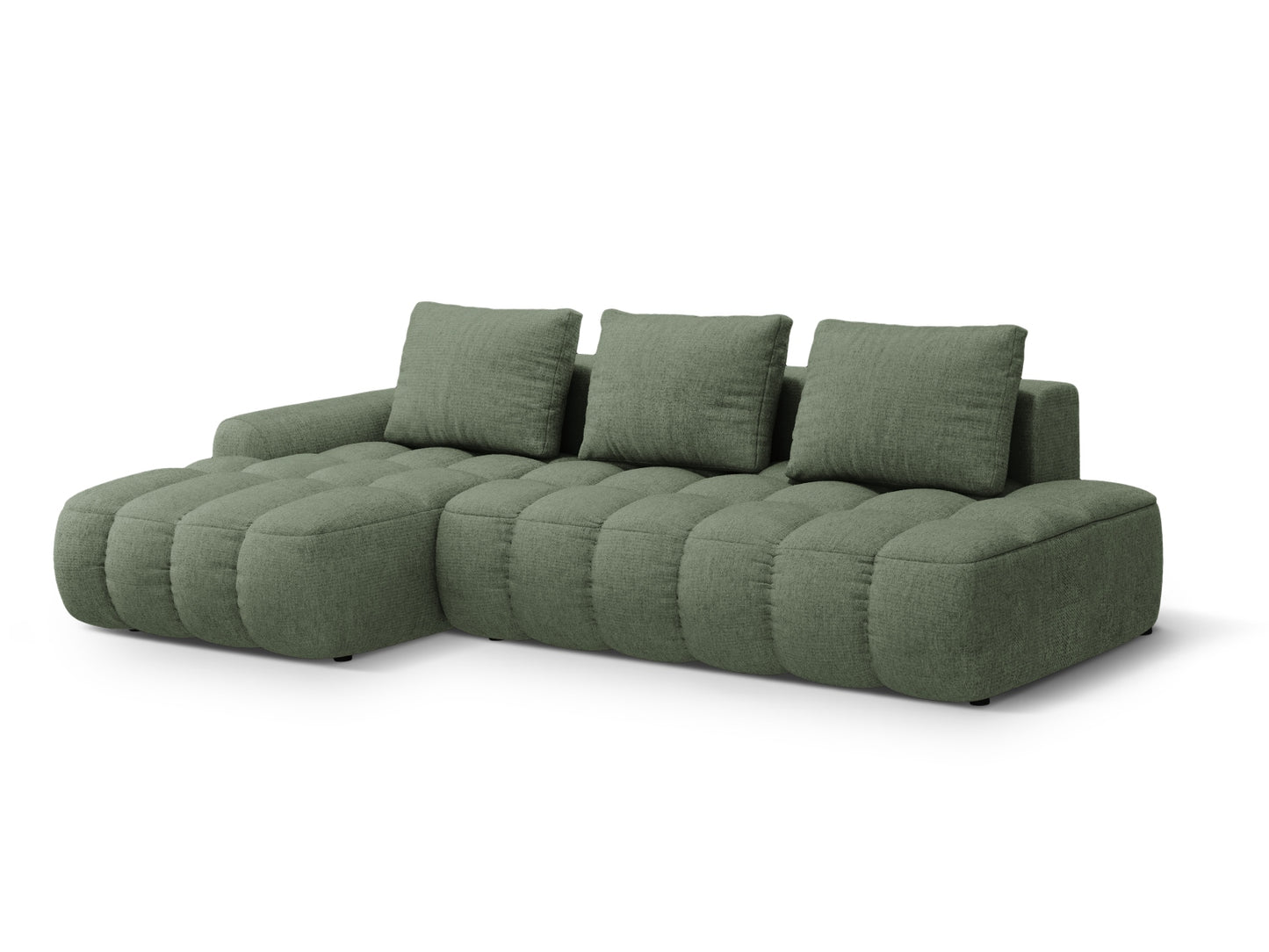 Linz Corner Sofa Bed with Storage - Sorella Structured Fabric - Gallery image 7