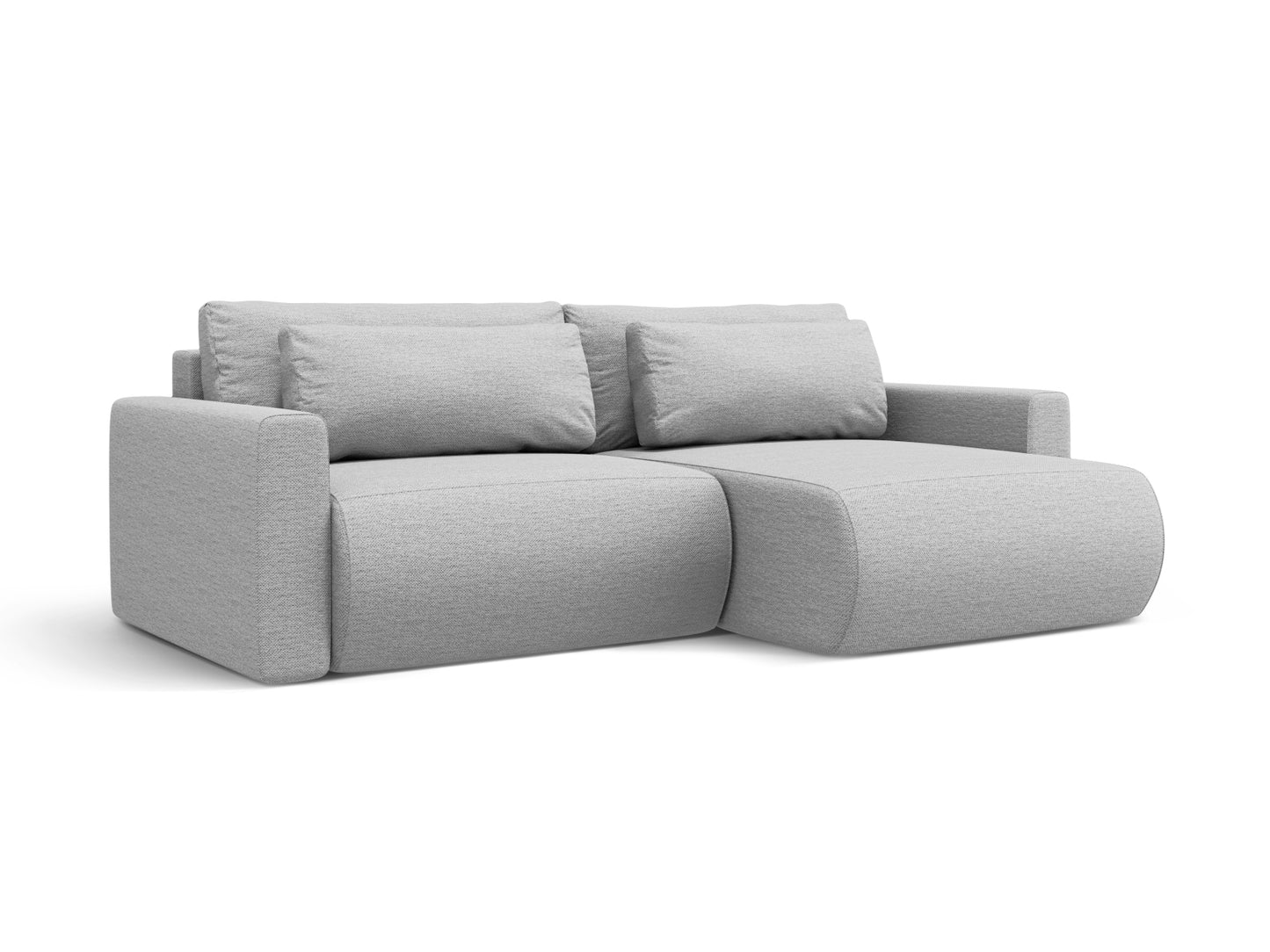 Belfast Corner Sofa With Bed Function And Box (3 Seats, 240x149x84) - Structured Fabric - Gallery image 5