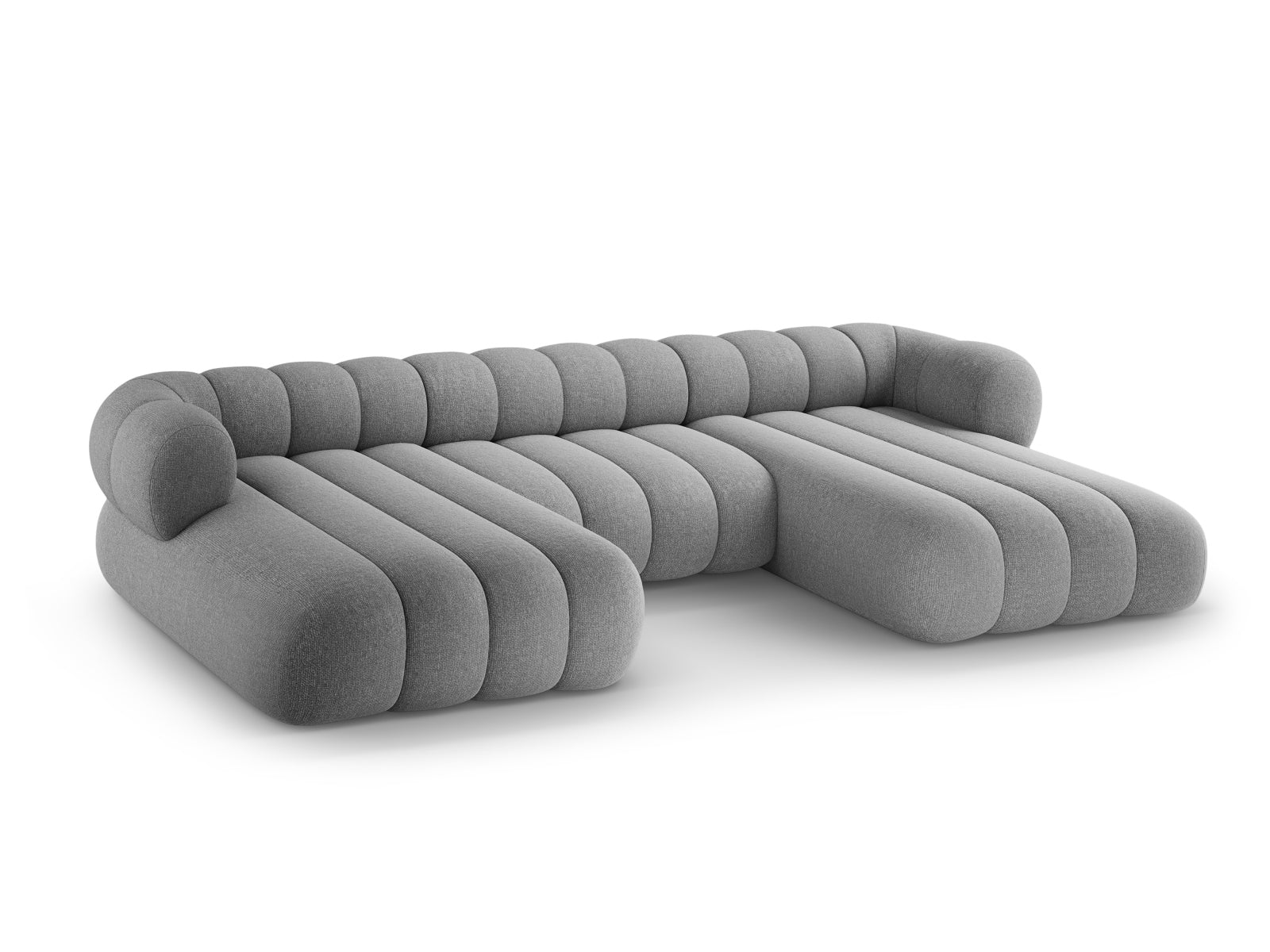 Koge Panoramic Sofa (6 Seats, 348x165x70) - Eden Chenille - Gallery image 6