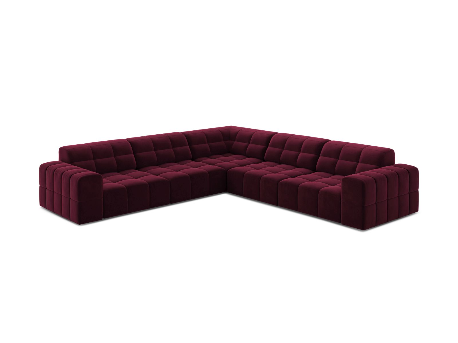 Chicago Symmetrical Corner Sofa (4 Seats, 285x285x78) - Venus Velvet - Gallery image 4