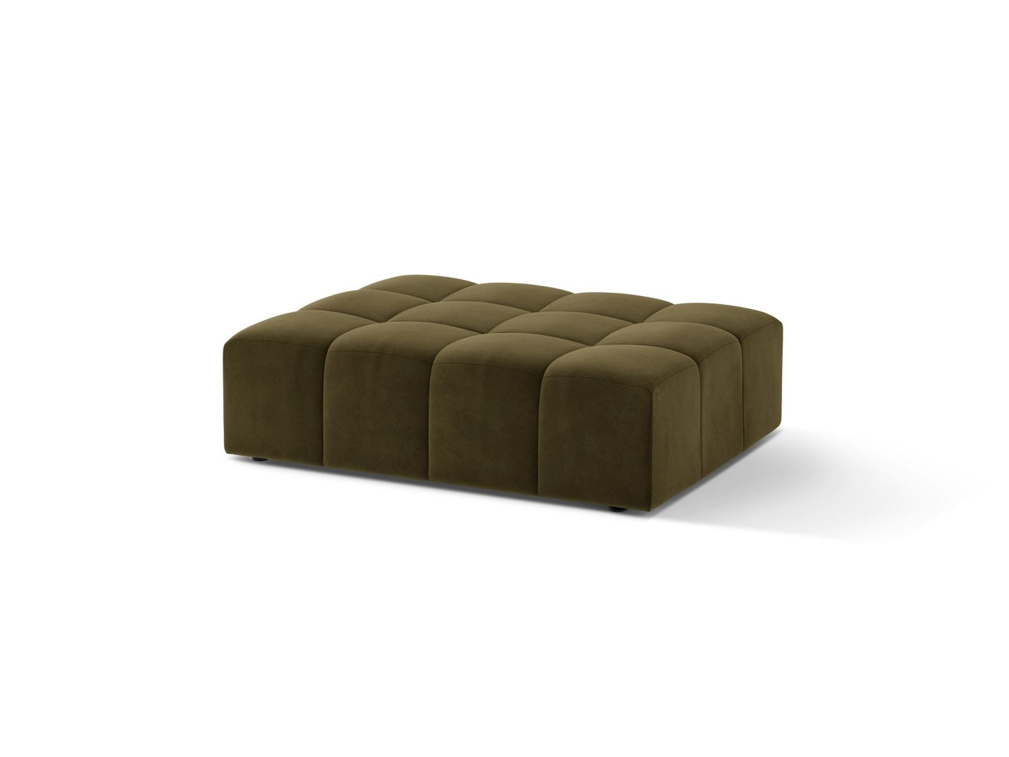 Chicago Pouf (1 Seat, 102x84x42) - Bluvel Velvet - Gallery image 3