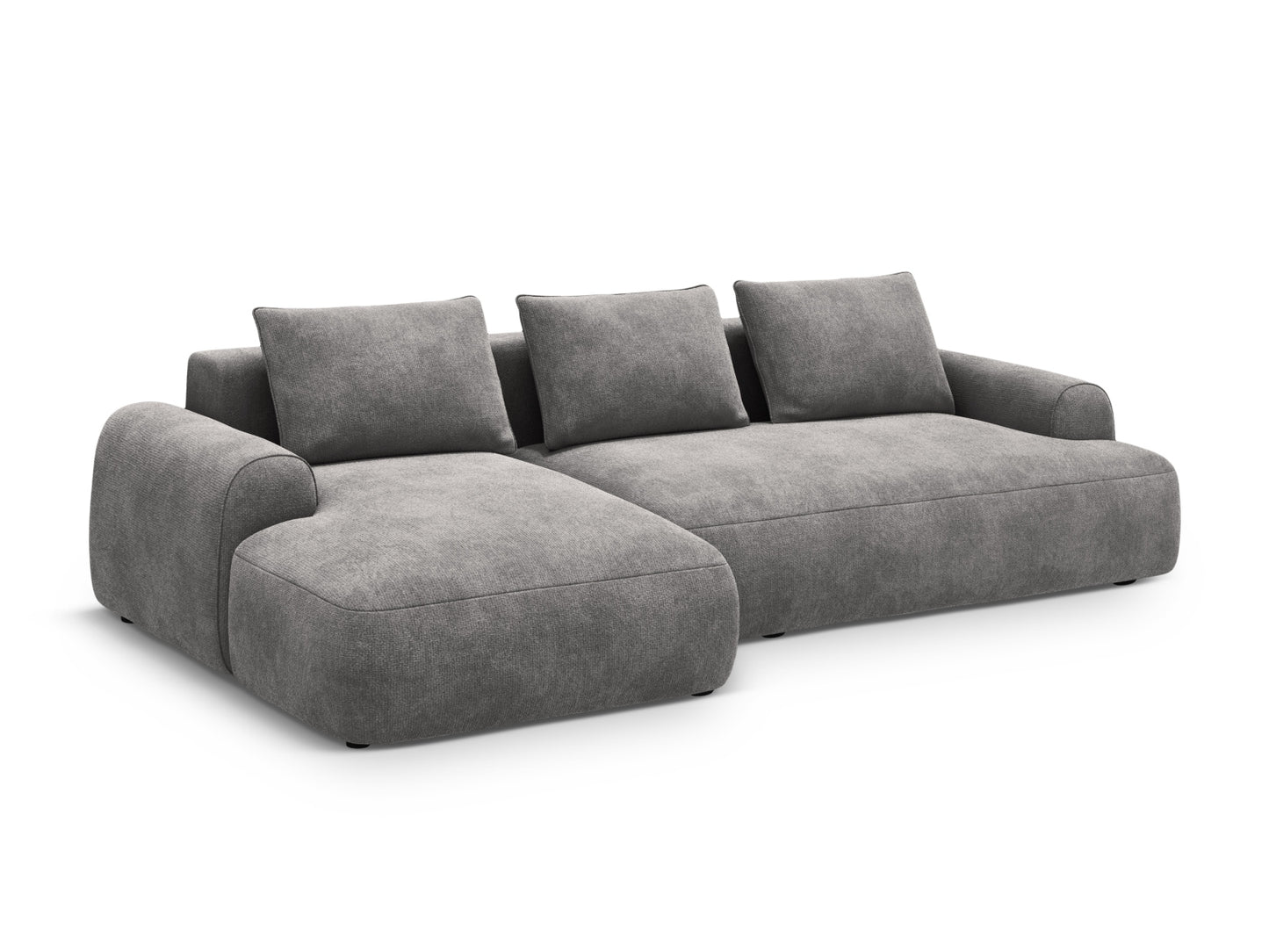 Calma Corner Sofa With Bed Function And Box (3 Seats, 275x142x84) - Velvet - Gallery image 7