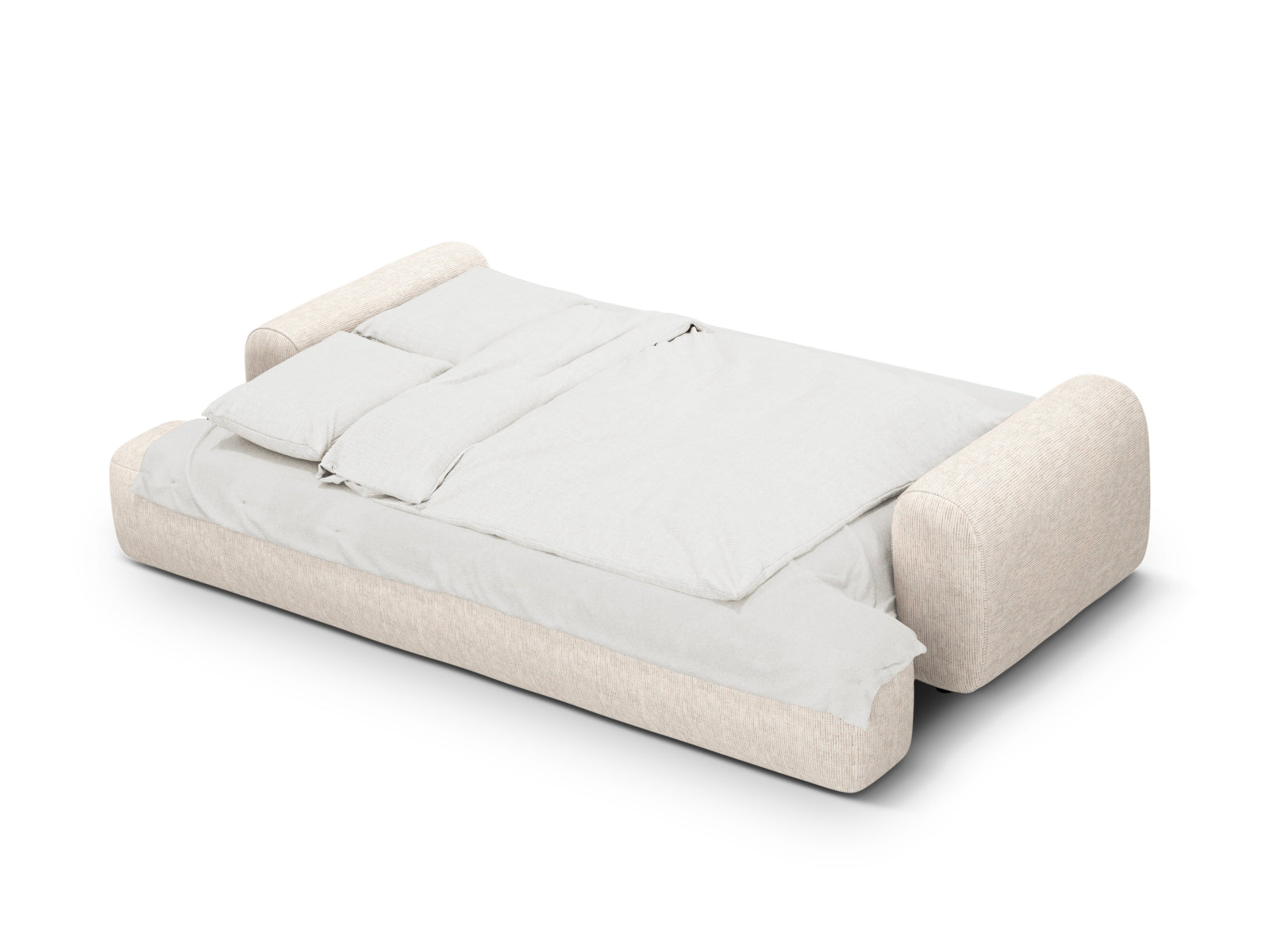 Calma Sofa With Bed Function And Box (4 Seats, 250x100x84) - Structured Fabric - Gallery image 6