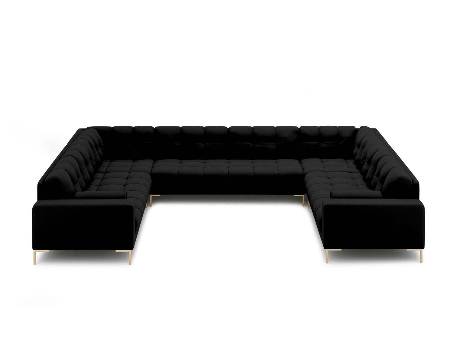Bali Panoramic Sofa (9 Seats, 327x256x75) - Structured Fabric - Gallery image 4