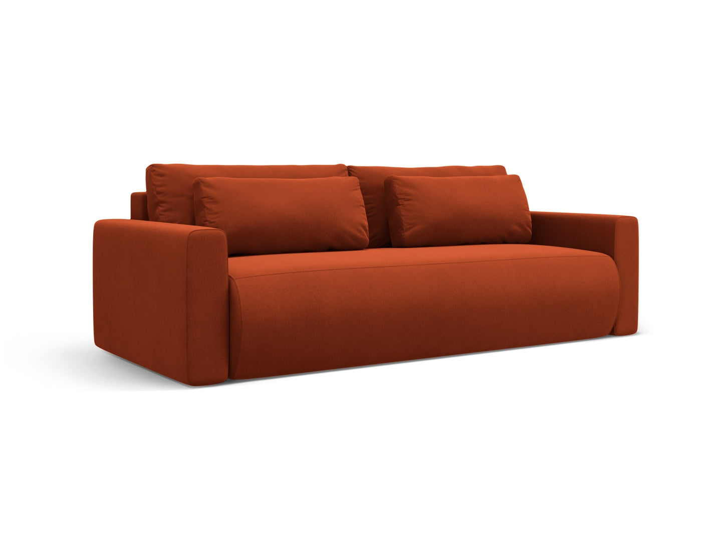 Belfast Sofa With Bed Function And Box (3 Seats, 238x105x84) - Velvet - Gallery image 3