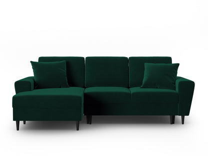 Kyoto Corner Sofa With Bed Function And Box (4 Seats, 241x145x88) - Left/Right - Riviera Velvet
