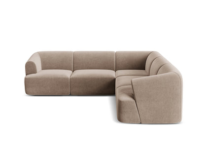 Campi Modular Symmetrical Corner Sofa (6 Seats, 255x255x70) - Velvet - Gallery image 8