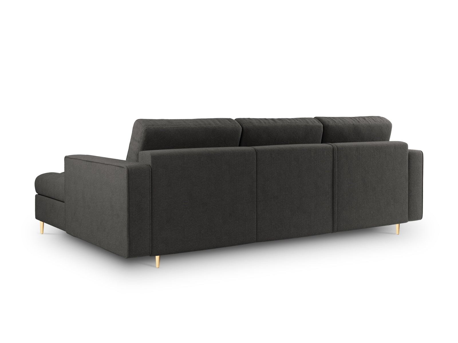 Aspen Corner Sofa with Bed Function and Box (5 Seaters) - Structured Fabric - Structured Fabric - Gallery image 8