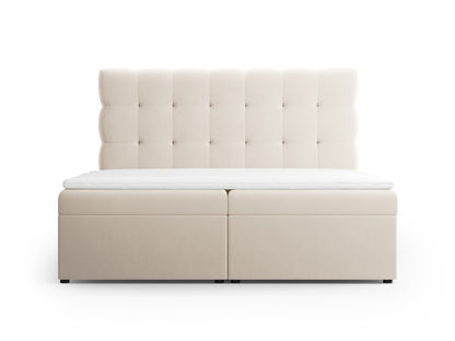 Bali Boxspring Bed Set (140x210x125) - Velvet - Velvet - Gallery image 3