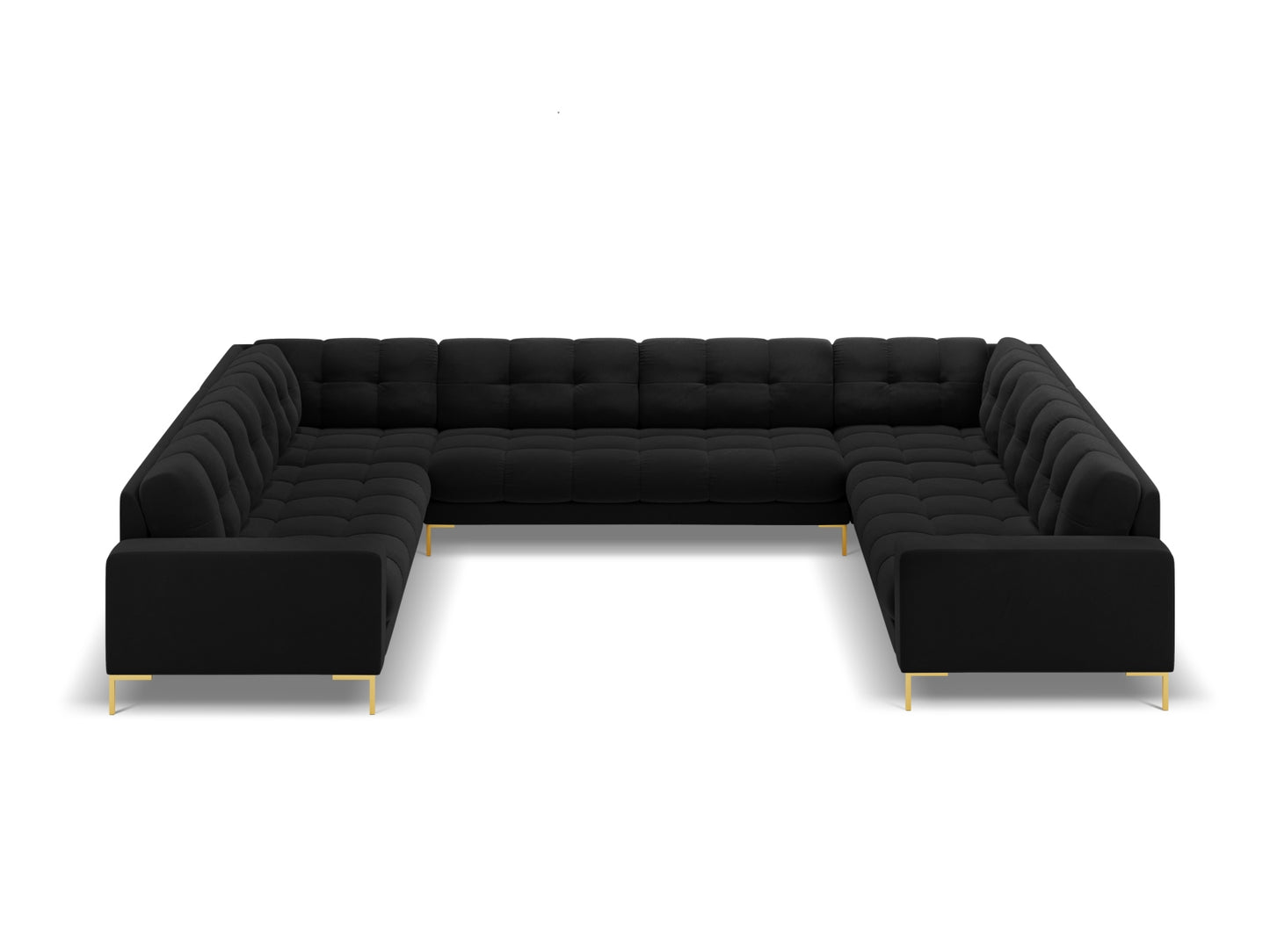 Bali Panoramic Sofa (9 Seats, 327x256x75) - Velvet - Gallery image 4