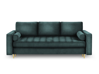 Aspen Sofa with Bed Function and Box (3 Seaters) - Velvet - Velvet - Gallery image 7