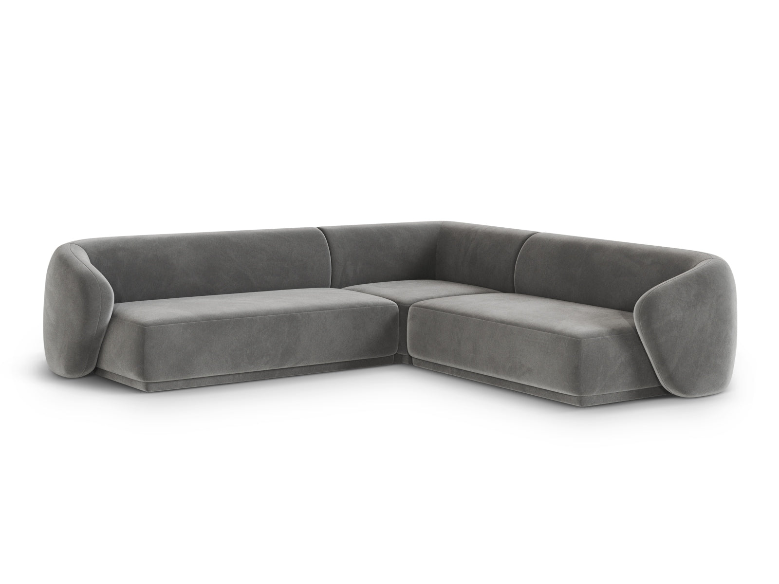 Gomera Symmetrical Corner Sofa (5 Seats, 256x256x74) - Salvador Velvet - Gallery image 4