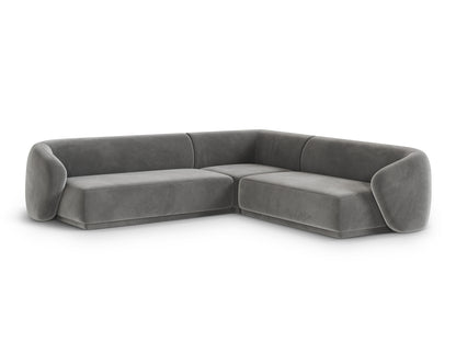 Gomera Symmetrical Corner Sofa (5 Seats, 256x256x74) - Salvador Velvet - Gallery image 4