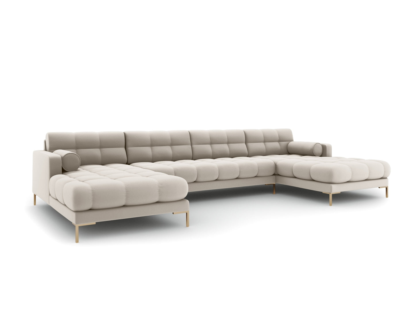 Bali Panoramic Sofa (7 Seats, 383x185x75) - Structured Fabric - Gallery image 2