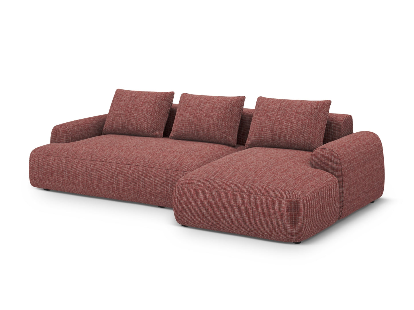 Calma Corner Sofa With Bed Function And Box (3 Seats, 275x142x84) - Structured Fabric - Gallery image 6